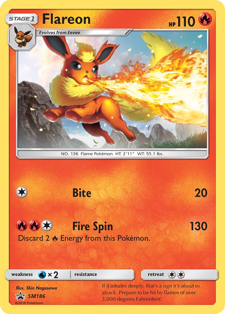 Flareon (SM186) [Sun & Moon: Black Star Promos] | Mega City Incorporated