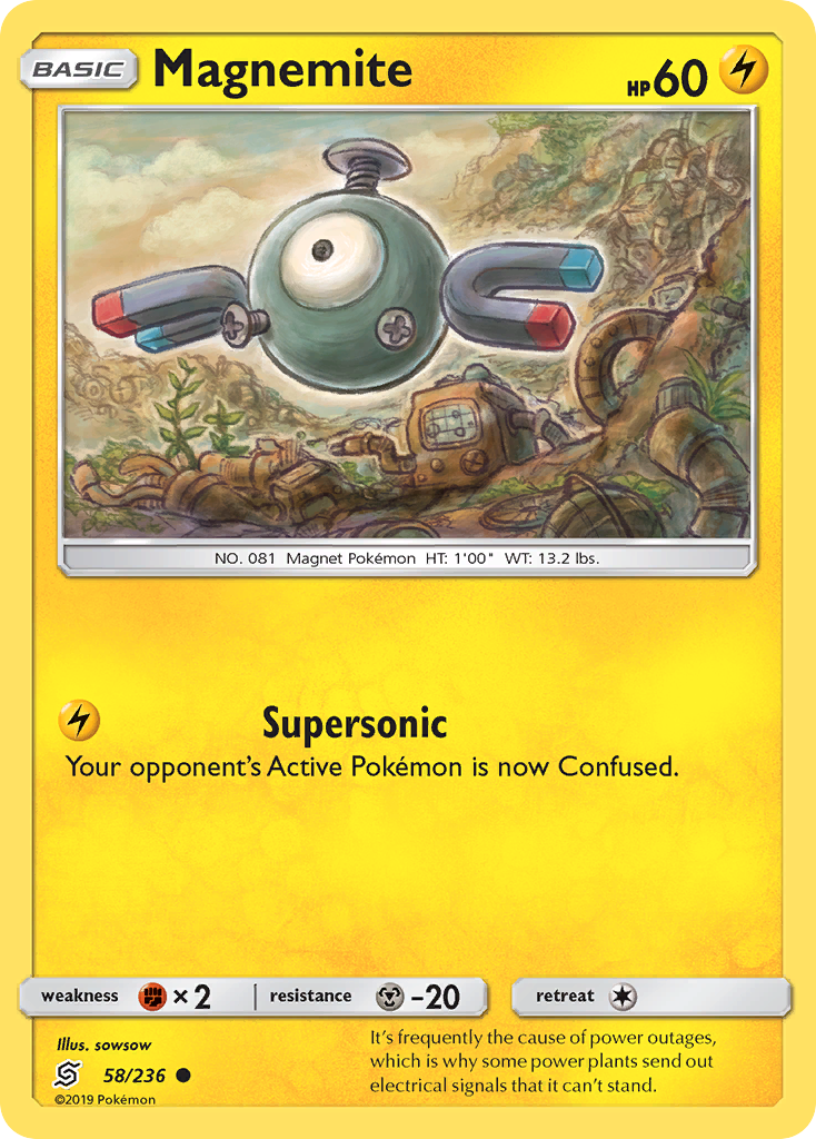 Magnemite (58/236) [Sun & Moon: Unified Minds] | Mega City Incorporated