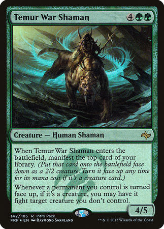 Temur War Shaman [Fate Reforged Promos] | Mega City Incorporated