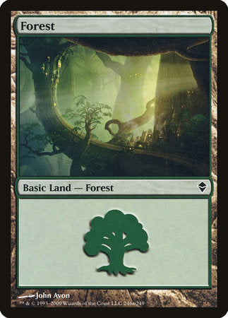 Forest (246a) [Zendikar] | Mega City Incorporated