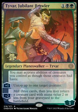 Tyvar, Jubilant Brawler [Phyrexia: All Will Be One Prerelease Promos] | Mega City Incorporated