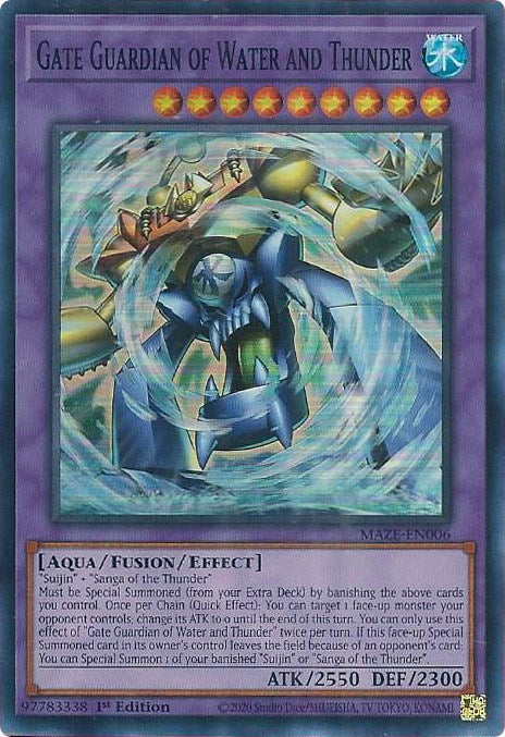 Gate Guardian of Water and Thunder [MAZE-EN006] Super Rare | Mega City Incorporated