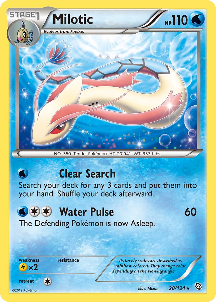 Milotic (28/124) (Theme Deck Exclusive) [Black & White: Dragons Exalted] | Mega City Incorporated