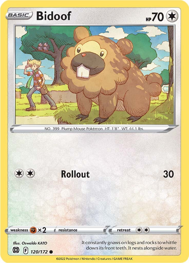 Bidoof (120/172) [Sword & Shield: Brilliant Stars] | Mega City Incorporated