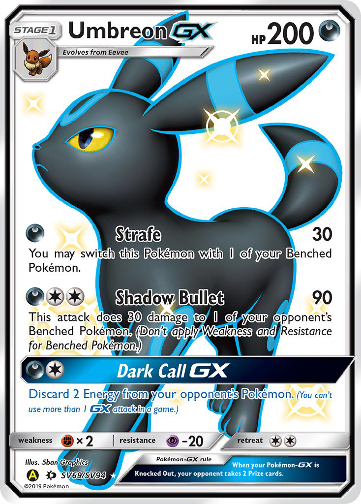 Umbreon GX (SV69/SV94) [Sun & Moon: Hidden Fates - Shiny Vault] | Mega City Incorporated