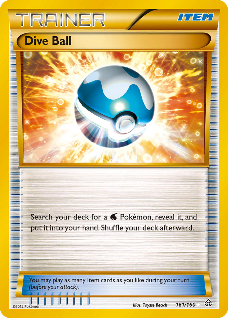 Dive Ball (161/160) [XY: Primal Clash] | Mega City Incorporated