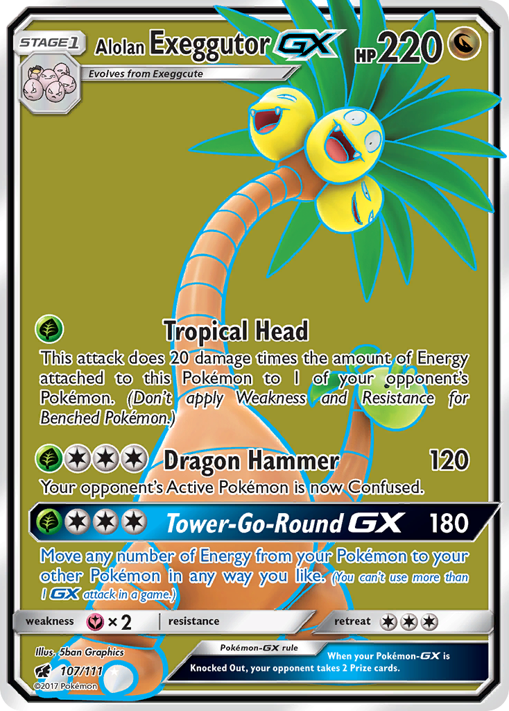 Alolan Exeggutor GX (107/111) [Sun & Moon: Crimson Invasion] | Mega City Incorporated