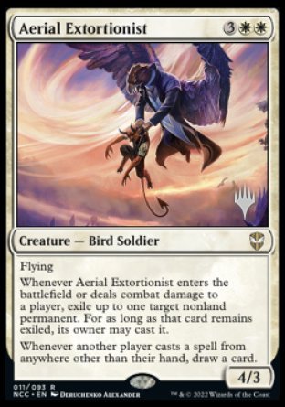 Aerial Extortionist (Promo Pack) [Streets of New Capenna Commander Promos] | Mega City Incorporated