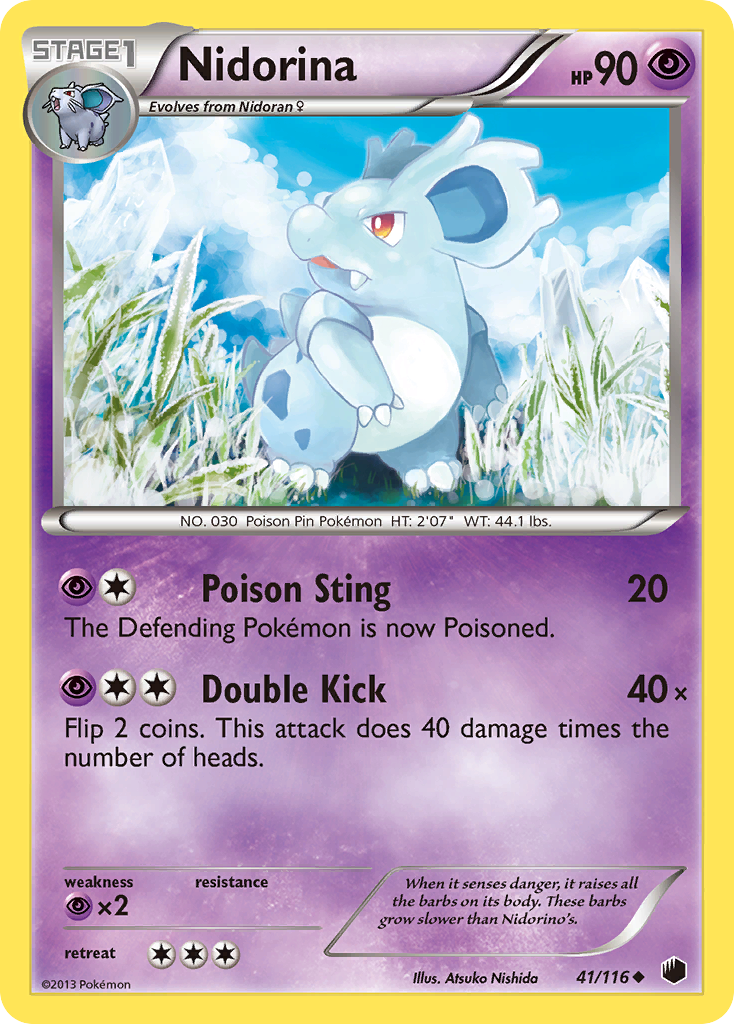 Nidorina (41/116) [Black & White: Plasma Freeze] | Mega City Incorporated