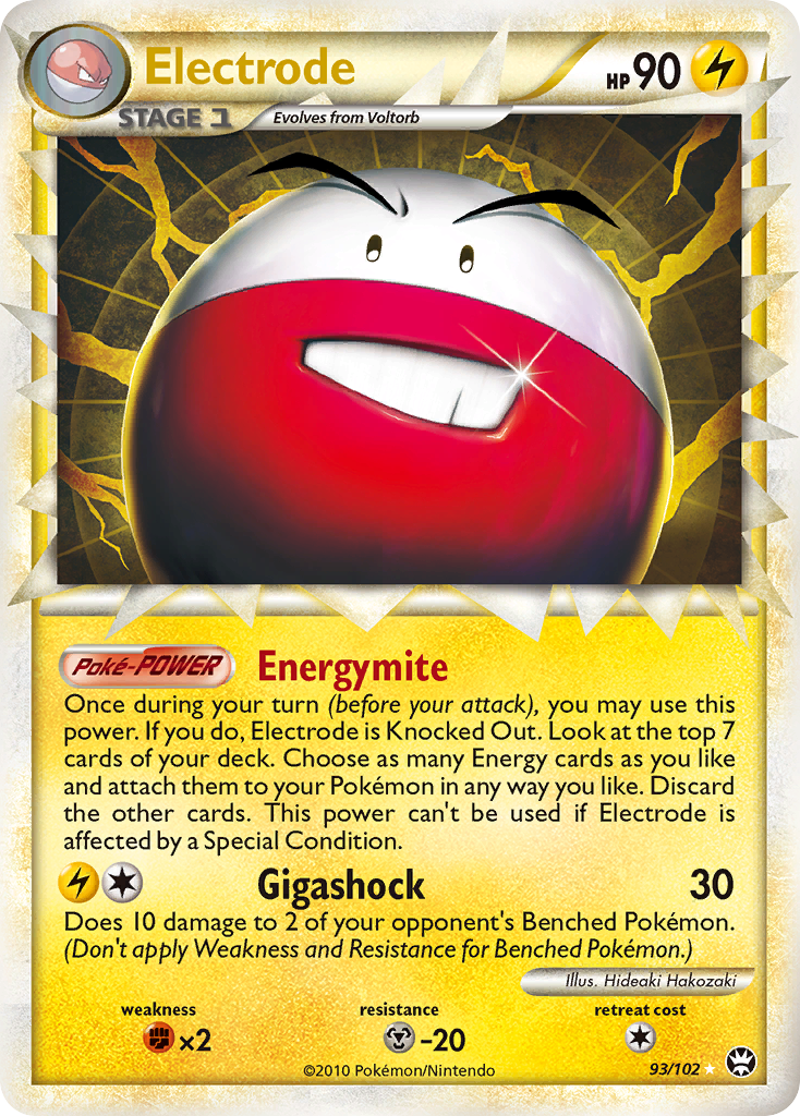 Electrode (93/102) [HeartGold & SoulSilver: Triumphant] | Mega City Incorporated