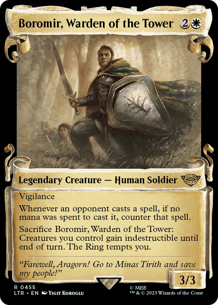 Boromir, Warden of the Tower [The Lord of the Rings: Tales of Middle-Earth Showcase Scrolls] | Mega City Incorporated