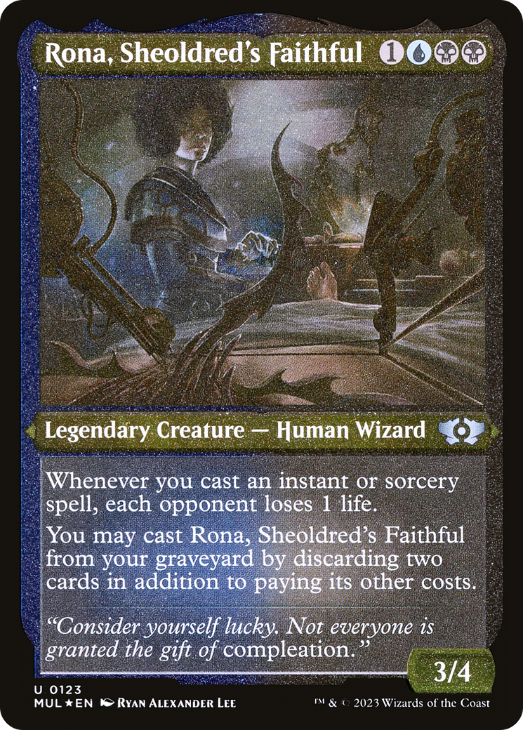 Rona, Sheoldred's Faithful (Foil Etched) [Multiverse Legends] | Mega City Incorporated