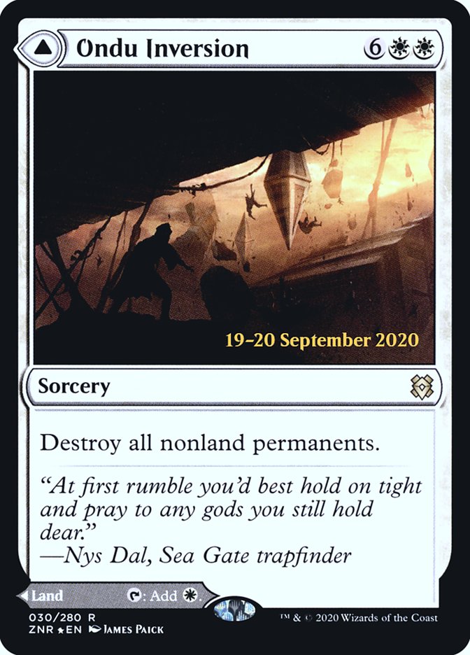Ondu Inversion // Ondu Skyruins  [Zendikar Rising Prerelease Promos] | Mega City Incorporated