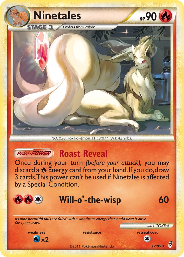 Ninetales (17/95) (Theme Deck Exclusive) [HeartGold & SoulSilver: Call of Legends] | Mega City Incorporated