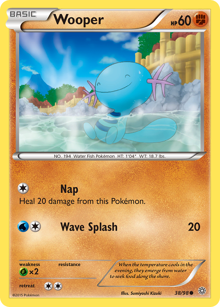 Wooper (38/98) [XY: Ancient Origins] | Mega City Incorporated