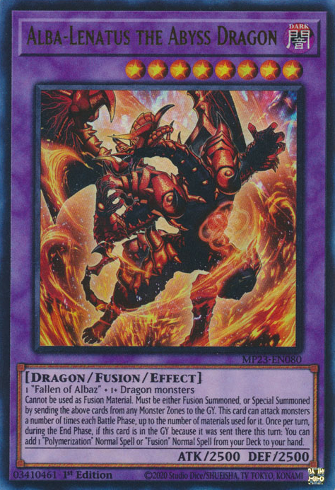 Alba-Lenatus the Abyss Dragon [MP23-EN080] Ultra Rare | Mega City Incorporated