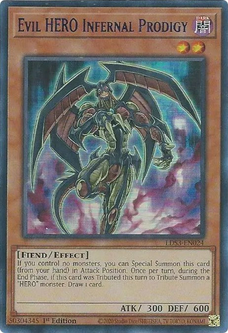 Evil HERO Infernal Prodigy (Blue) [LDS3-EN024] Ultra Rare | Mega City Incorporated