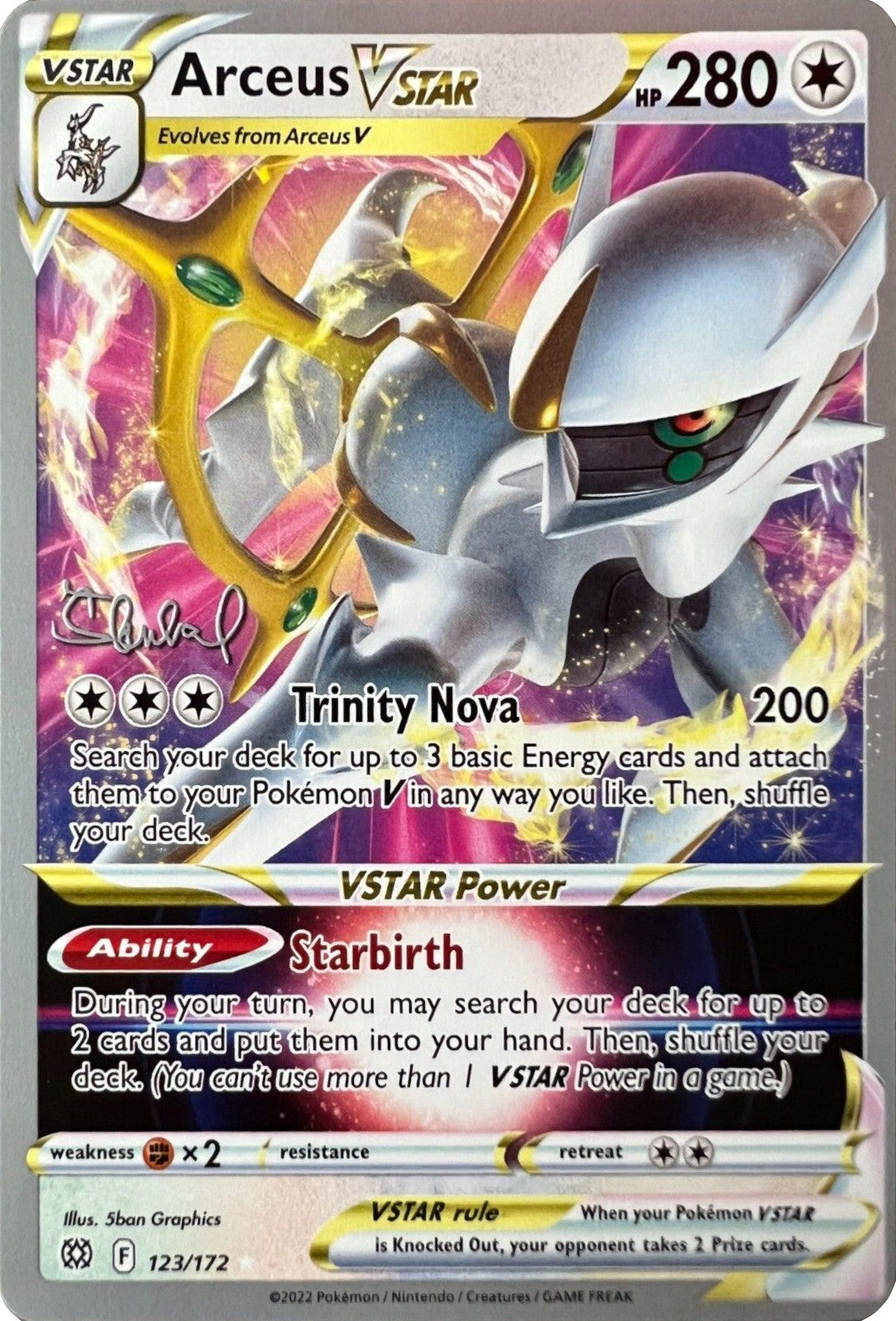 Arceus VSTAR (123/172) (ADP - Ondrej Skubal) [World Championships 2022] | Mega City Incorporated