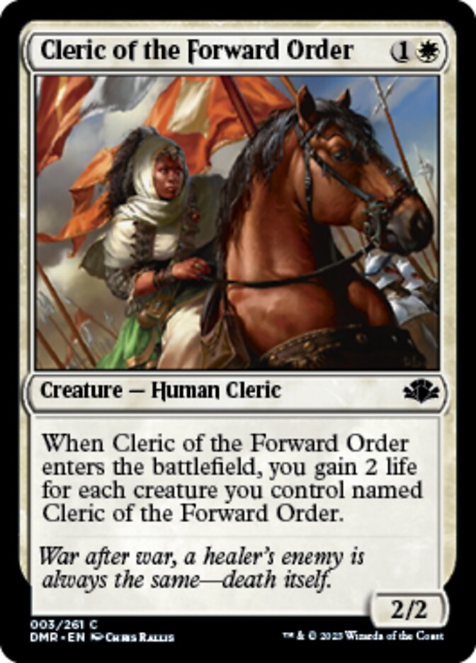 Cleric of the Forward Order [Dominaria Remastered] | Mega City Incorporated