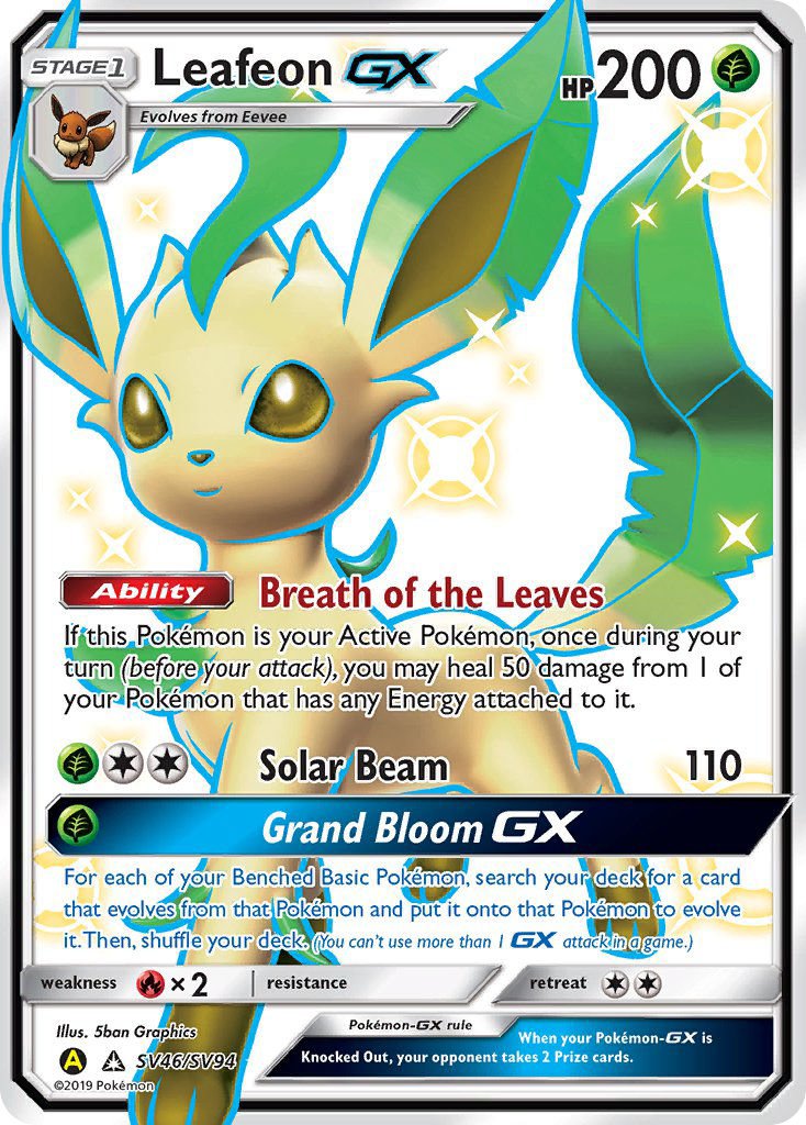 Leafeon GX (SV46/SV94) [Sun & Moon: Hidden Fates - Shiny Vault] | Mega City Incorporated