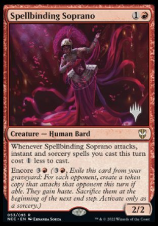Spellbinding Soprano (Promo Pack) [Streets of New Capenna Commander Promos] | Mega City Incorporated