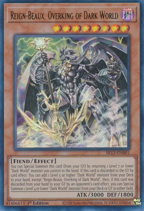 Reign-Beaux, Overking of Dark World [SR13-EN001] Ultra Rare | Mega City Incorporated