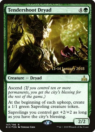 Tendershoot Dryad [Rivals of Ixalan Promos] | Mega City Incorporated