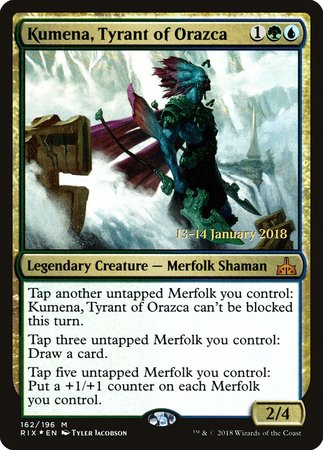 Kumena, Tyrant of Orazca [Rivals of Ixalan Promos] | Mega City Incorporated