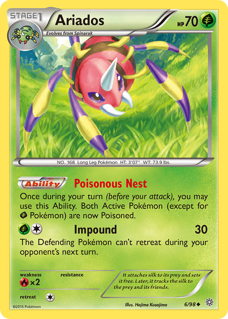 Ariados (6/98) [XY: Ancient Origins] | Mega City Incorporated