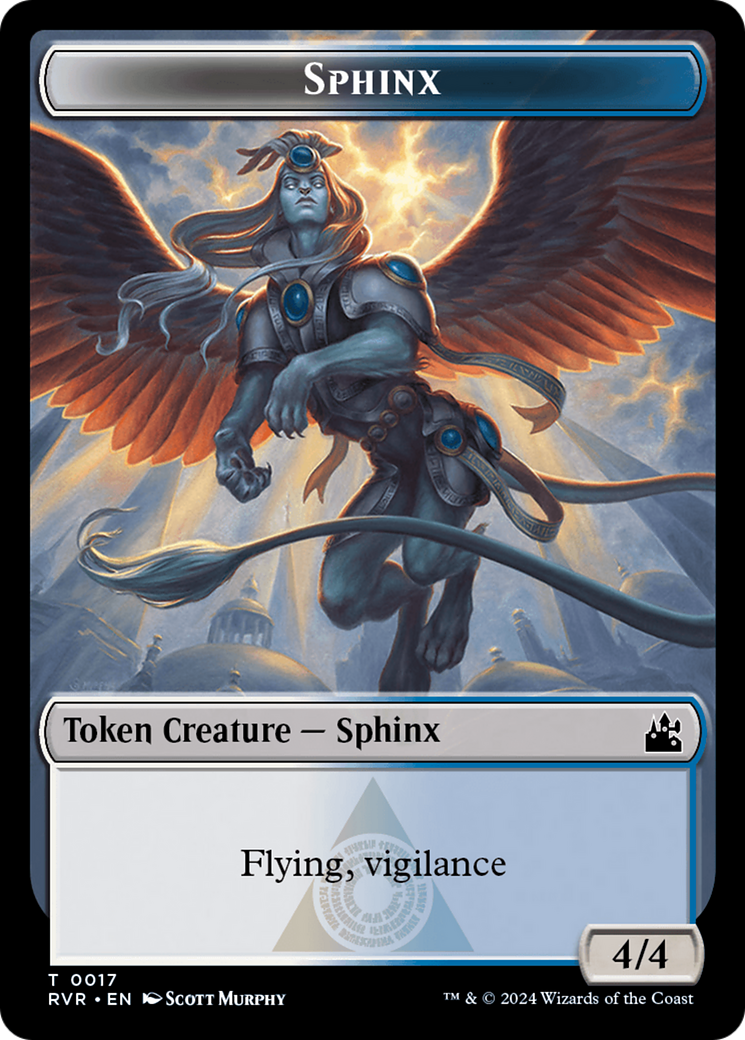 Sphinx Token [Ravnica Remastered Tokens] | Mega City Incorporated