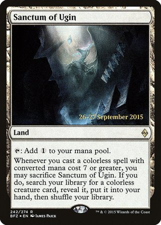 Sanctum of Ugin [Battle for Zendikar Promos] | Mega City Incorporated