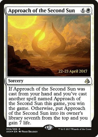 Approach of the Second Sun [Amonkhet Promos] | Mega City Incorporated