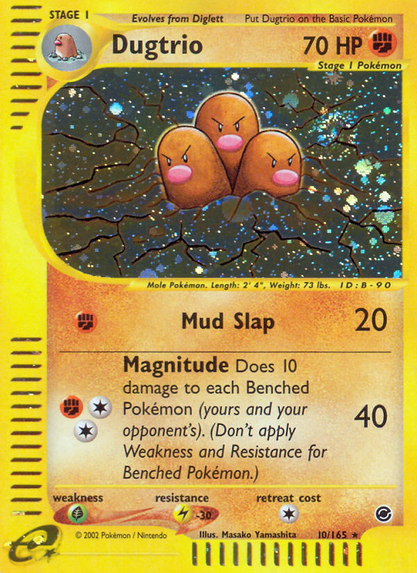 Dugtrio (10/165) [Expedition: Base Set] | Mega City Incorporated