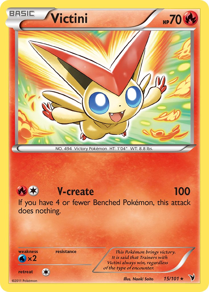 Victini (15/101) (Theme Deck Exclusive) [Black & White: Noble Victories] | Mega City Incorporated