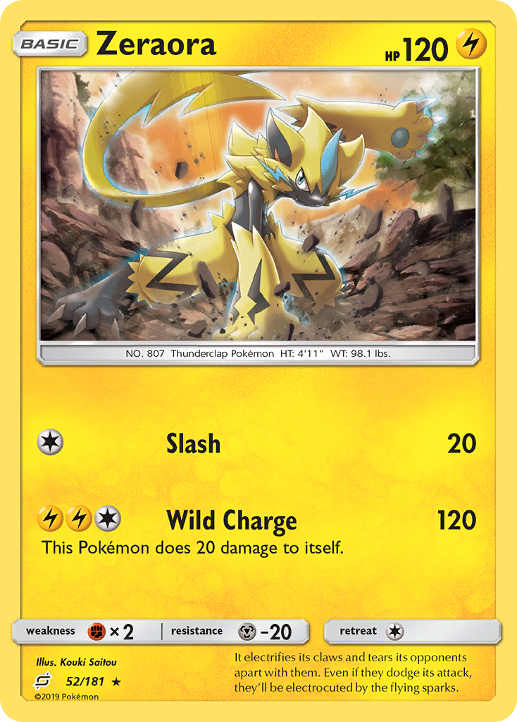 Zeraora (52/181) [Sun & Moon: Team Up] | Mega City Incorporated