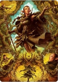 Nissa of Shadowed Boughs 2 Art Card [Zendikar Rising Art Series] | Mega City Incorporated