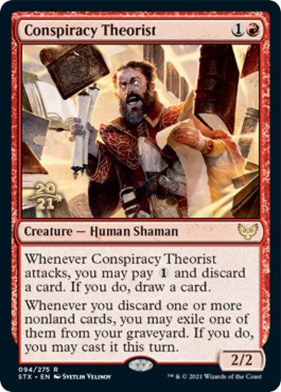 Conspiracy Theorist [Strixhaven: School of Mages Prerelease Promos] | Mega City Incorporated