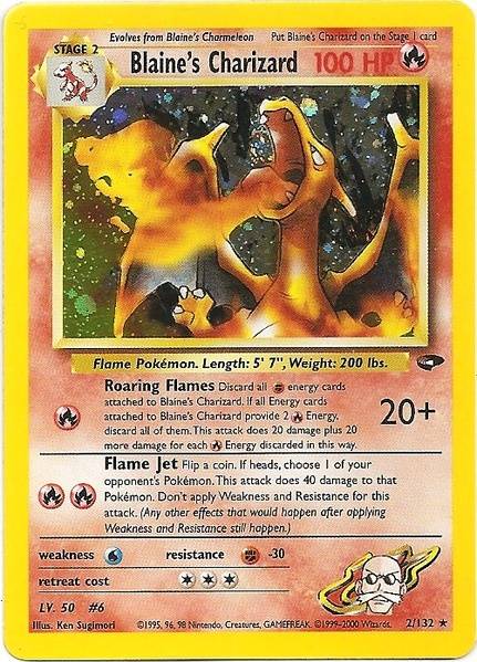 Blaine's Charizard (2/132) [Gym Challenge Unlimited] | Mega City Incorporated