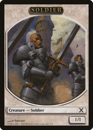 Soldier Token [Tenth Edition Tokens] | Mega City Incorporated