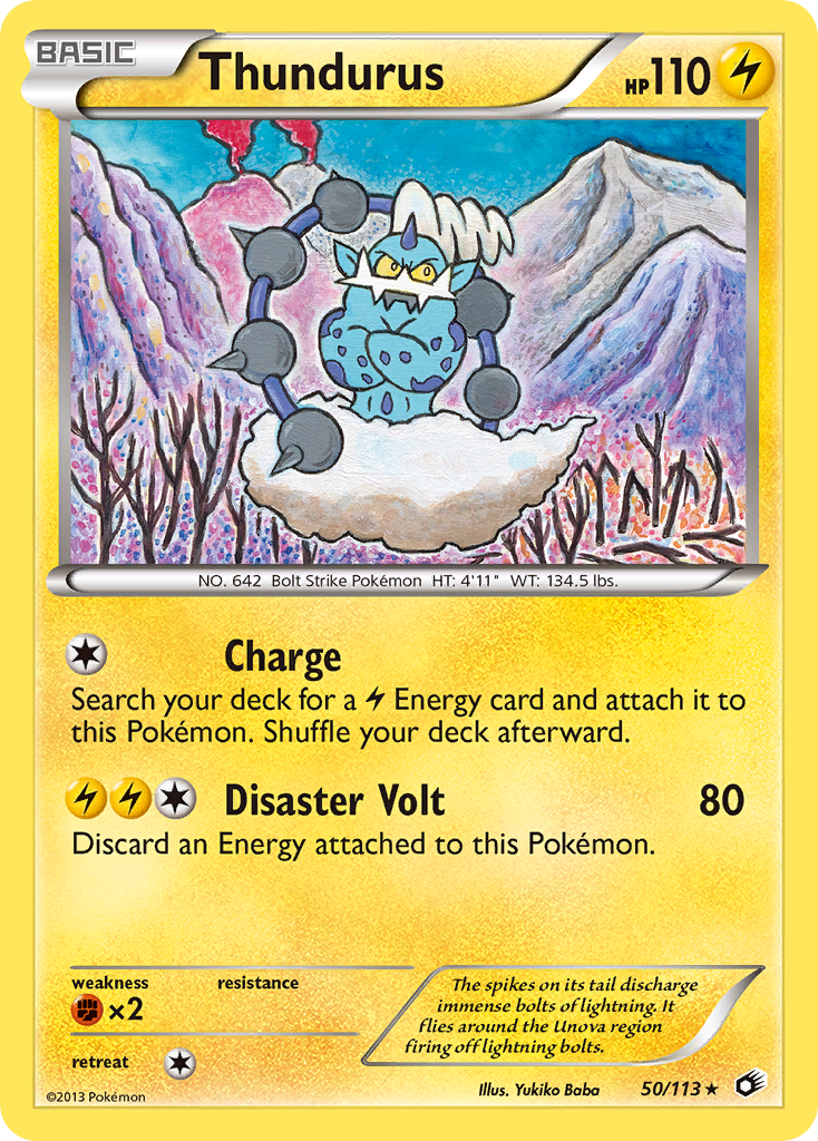 Thundurus (50/113) (Theme Deck Exclusive) [Black & White: Legendary Treasures] | Mega City Incorporated