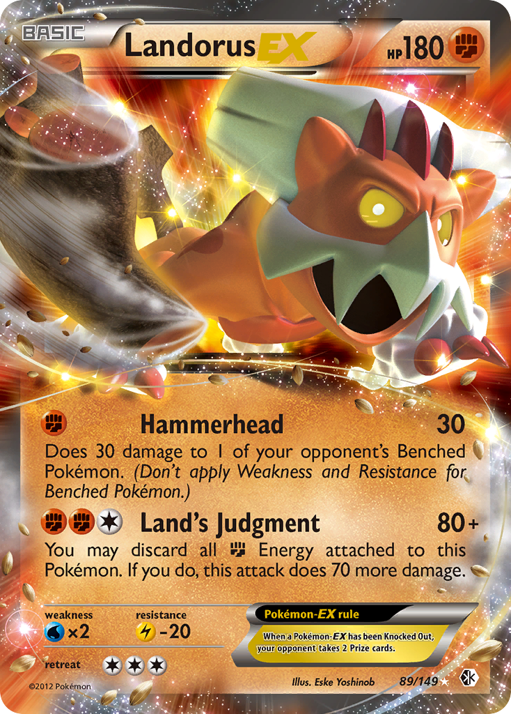 Landorus EX (89/149) [Black & White: Boundaries Crossed] | Mega City Incorporated