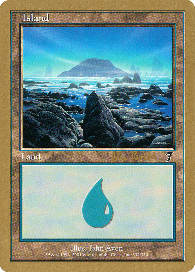 Island (ab334) (Alex Borteh) [World Championship Decks 2001] | Mega City Incorporated