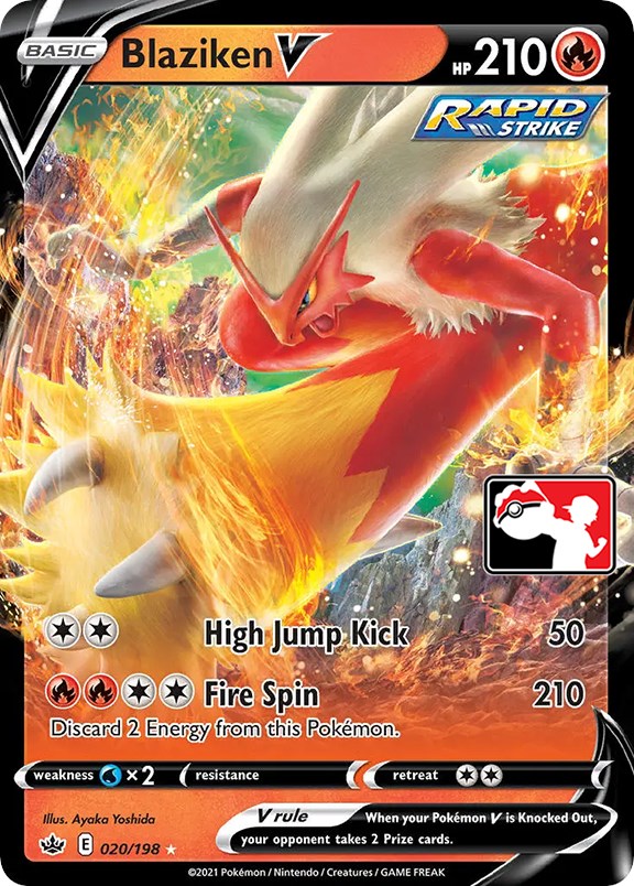 Blaziken V (020/198) [Prize Pack Series One] | Mega City Incorporated