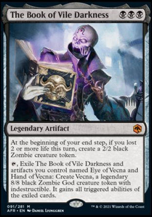 The Book of Vile Darkness (Promo Pack) [Dungeons & Dragons: Adventures in the Forgotten Realms Promos] | Mega City Incorporated