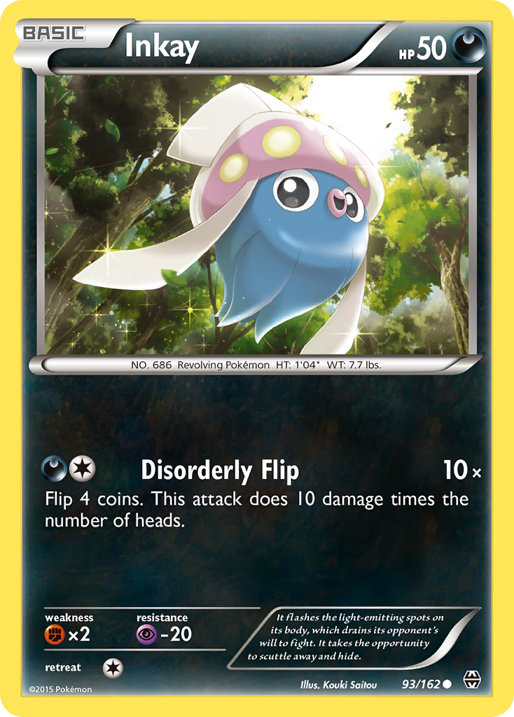 Inkay (93/162) [XY: BREAKthrough] | Mega City Incorporated