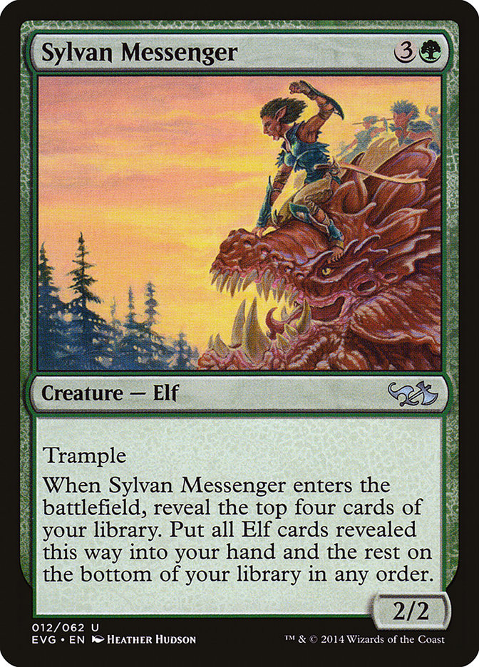 Sylvan Messenger (Elves vs. Goblins) [Duel Decks Anthology] | Mega City Incorporated