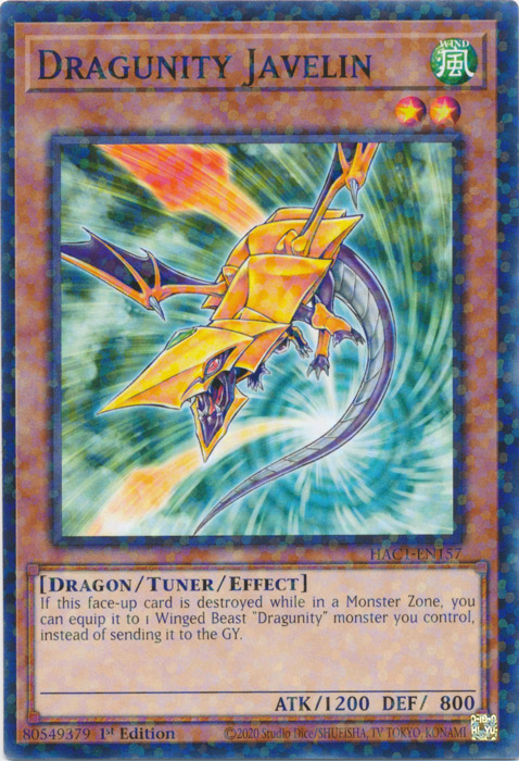 Dragunity Javelin (Duel Terminal) [HAC1-EN157] Common | Mega City Incorporated