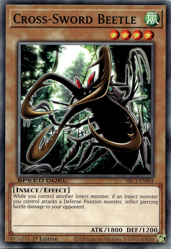 Cross-Sword Beetle [SBC1-ENI04] Common | Mega City Incorporated