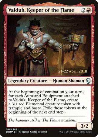 Valduk, Keeper of the Flame [Dominaria Promos] | Mega City Incorporated