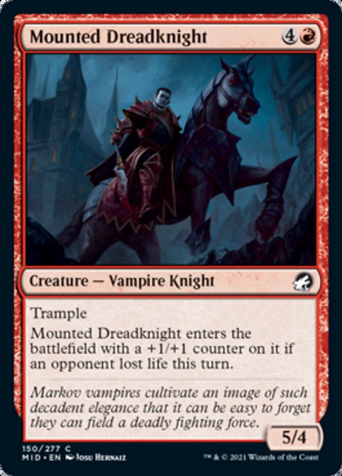 Mounted Dreadknight [Innistrad: Midnight Hunt] | Mega City Incorporated